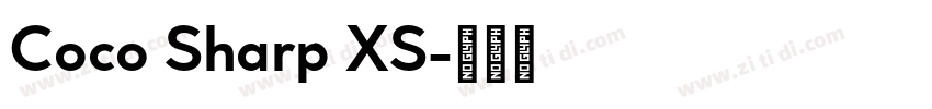 Coco Sharp XS字体转换